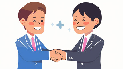 Fototapeta premium business people shaking hands