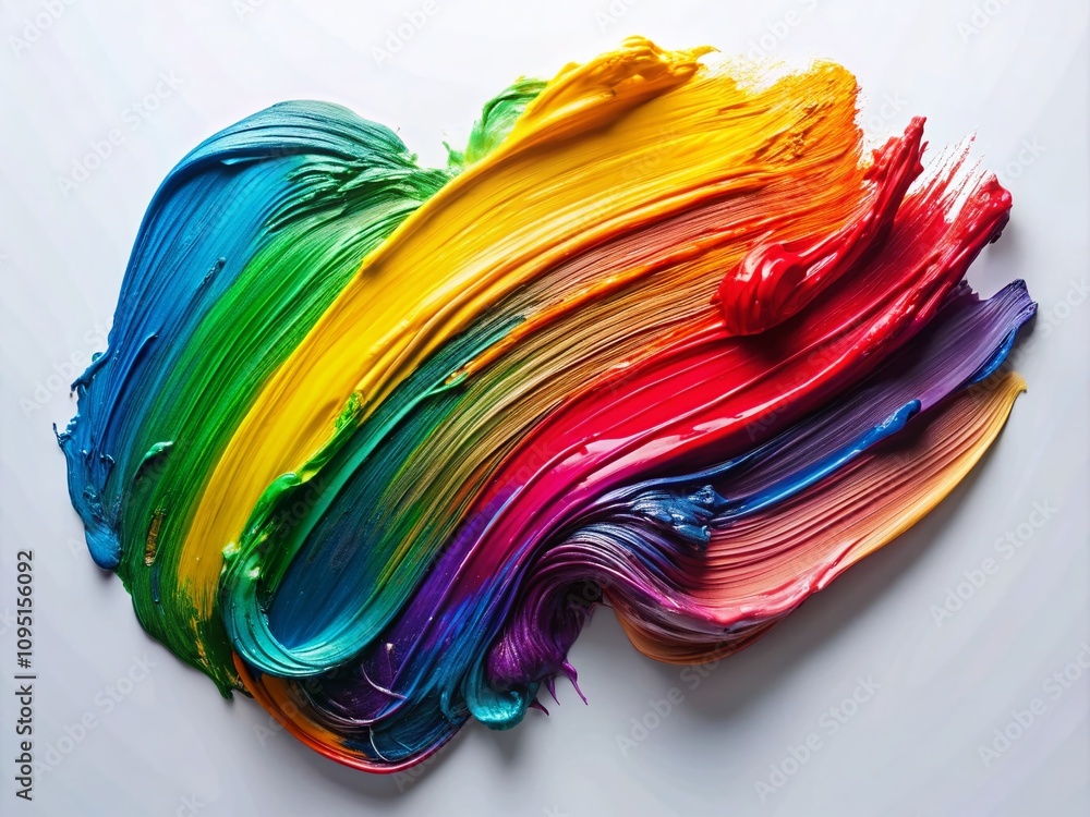 Poster vibrant paint swipe png background for creative design projects and digital art applications featuri
