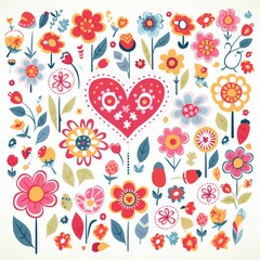Fototapeta premium background with hearts
