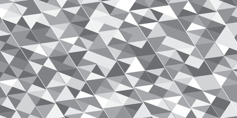 black and gray background seamless mosaic and low polygon triangle texture. triangles in gray tones. Triangle shape retro wall grid pattern geometric ornament tile vector square element.. , <