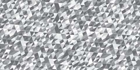 black and gray background seamless mosaic and low polygon triangle texture. triangles in gray tones. Triangle shape retro wall grid pattern geometric ornament tile vector square element.. , <