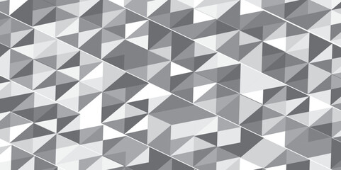 black and gray background seamless mosaic and low polygon triangle texture. triangles in gray tones. Triangle shape retro wall grid pattern geometric ornament tile vector square element.. , <