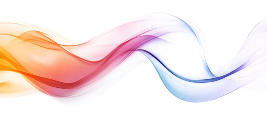 Dynamic Bright spectrum wave in a swoosh isolated on Transform Background.