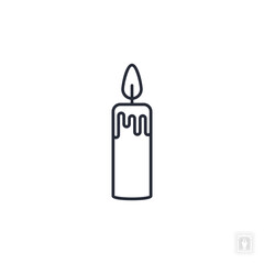 candle icon. candle Symbol sign for mobile concept and web design. Vector icon, Logo illustration, Vector graphics