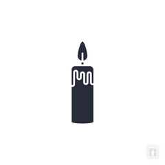 candle icon. candle Symbol sign for mobile concept and web design. Vector icon, Logo illustration, Vector graphics