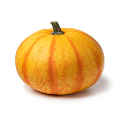 Whole Sweet Lightning pumpkin close up isolated on white background
