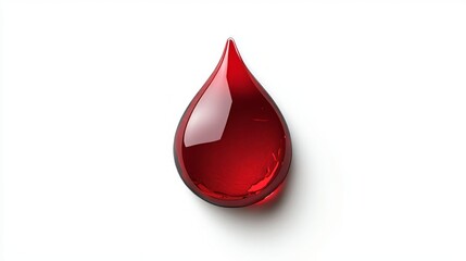 Obraz premium Stunning Red Blood Drop Illustration