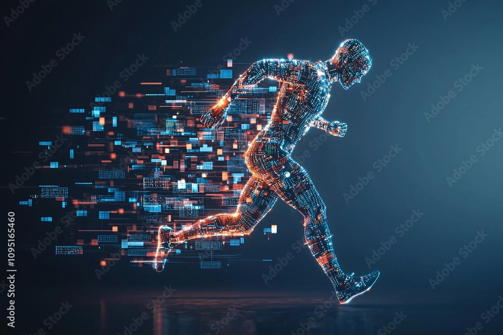 Aufkleber biometric sensor patch for digital motion tracking and athletic performance visualization.