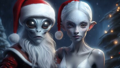 alien like santa