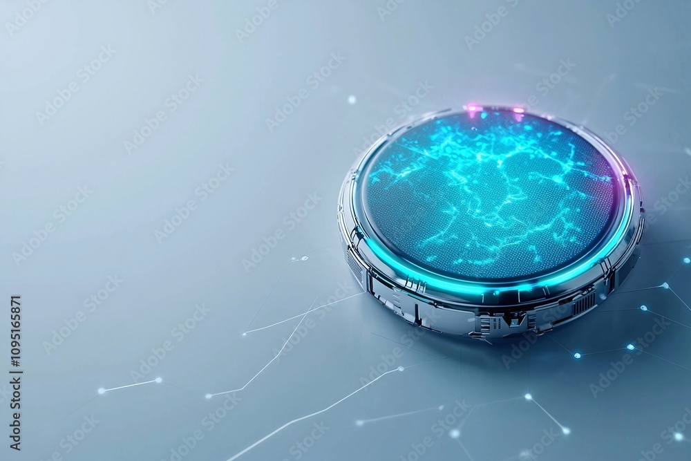 Poster biometric sensor patch coin and digital technology for futuristic currency exchange systems.