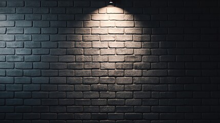 A well-lit textured brick wall providing a modern industrial aesthetic.