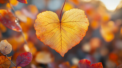 Obraz premium red autumn leaves