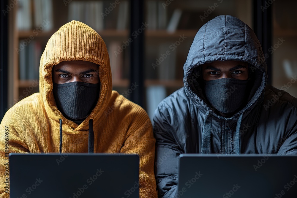 Poster Cybersecurity engineers specializing in ethical hacking,