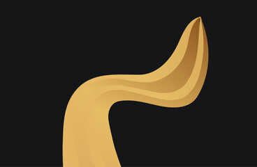 Abstract black and gold background