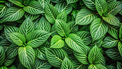 Natural plant green leaf texture surface background
