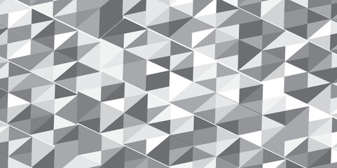 black and gray background seamless mosaic and low polygon triangle texture. triangles in gray tones. Triangle shape retro wall grid pattern geometric ornament tile vector square element.. , <