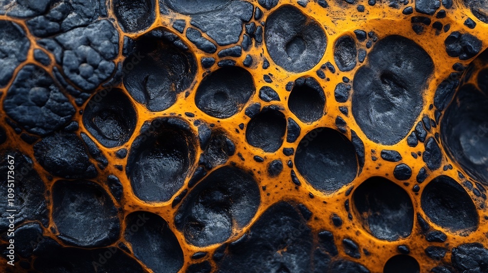 Poster mesmerizing high contrast macro shot capturing the intricate and visually striking natural texture w