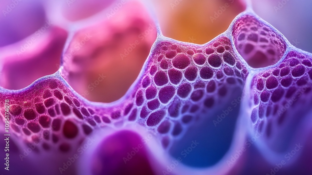 Poster captivating organic macro shot highlighting the intricate patterns vibrant colors and mesmerizing st