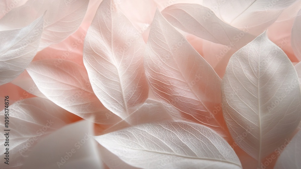 Poster captivating macro close up view of a delicate leaf showcasing its intricate patterns and textures in