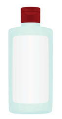 Plastic gel bottle. vector illustration