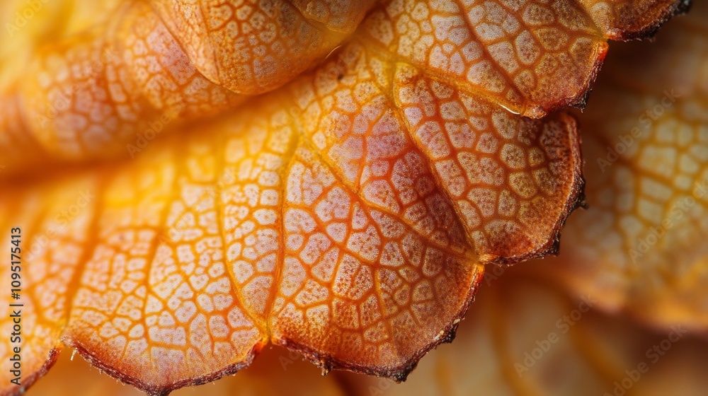 Poster captivating macro photograph showcasing the intricate and delicate patterns and textures found in na