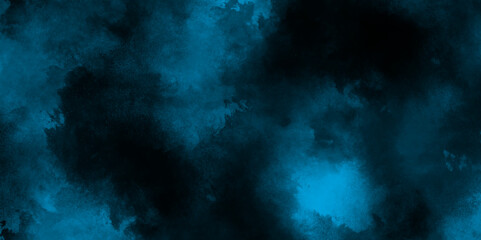 grungy blue stucco wall background in cold mood for web design, Smoke in the dark blue texture, watercolor background concept design background with smoke, watercolor painted mottled blue background.