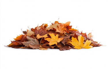 Autumn Leaves Pile - A Colorful Nature Scene