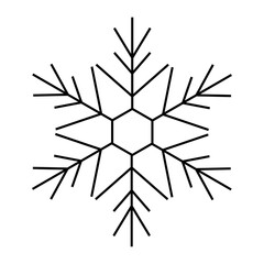 snowflake icon on white