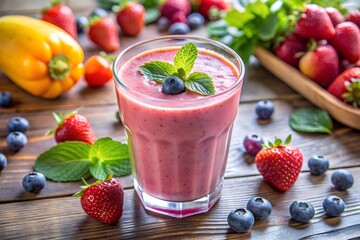 cocktail with berries