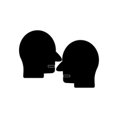 Psychology Mental Health Icons, Human Head with Mind flat icon vector