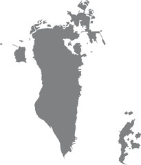 Bahrain Grey Color Map