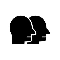 Psychology Mental Health Icons, Human Head with Mind flat icon vector
