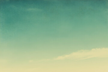 Serene pastel sky, subtle clouds, calm atmosphere, tranquil gradient background, vintage filter, soft light, peaceful scene, ethereal mood. Ideal for design projects needing a serene backdrop.
