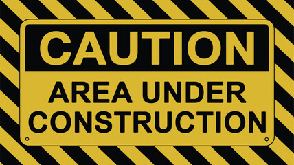 A yellow sign with black lettering says 