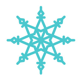 Fototapeta premium Schneeflocke, Symbol, Icon, Vektor - Weihnachten