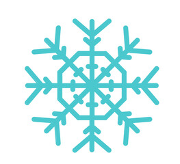 Schneeflocke, Symbol, Icon, Vektor - Weihnachten