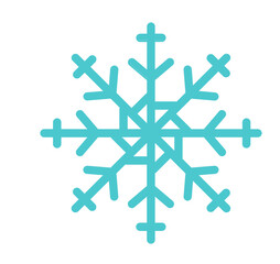 Fototapeta premium Schneeflocke, Symbol, Icon, Vektor - Weihnachten