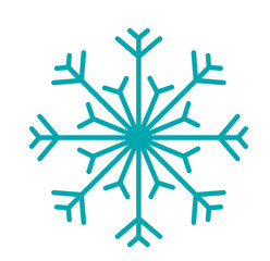 Schneeflocke, Symbol, Icon, Vektor - Weihnachten