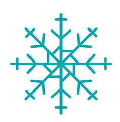 Schneeflocke, Symbol, Icon, Vektor - Weihnachten