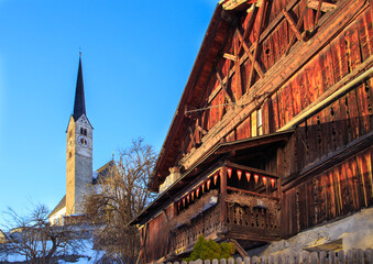 old church in Scuol, lower Engadine