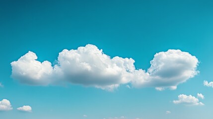 Serene Clear Blue Sky with Few White Clouds Perfect for Capturing the Essence of Tranquility and Natural Beauty in Outdoor Scenes or Relaxing Settings