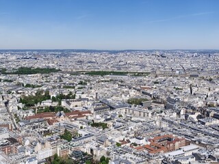 the panorama view of Paris, France