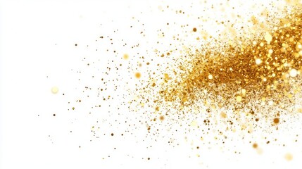 Golden Glitter Background for Festive Design