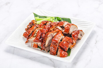 Asian cuisine - roasted duck with skin