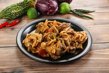 Tibetian cuisine - thenthuk with beef