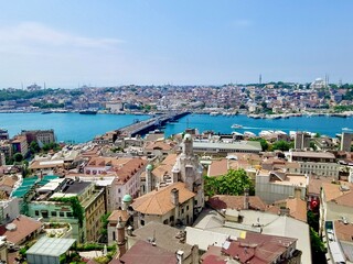 the panorama view of Istanbul, Turkey