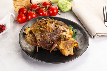 Baked Lamb shank with bone