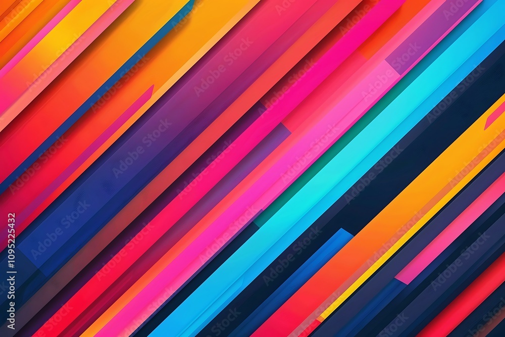 Poster colorful diagonal stripes background. abstract stripe pattern.