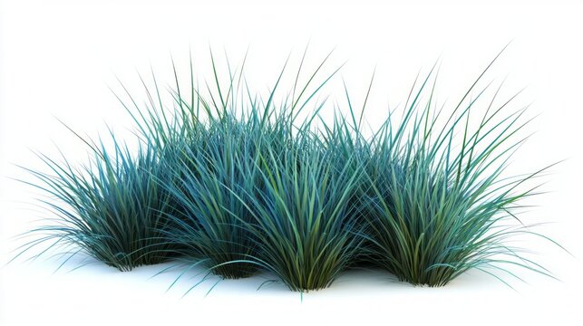Stunning Blue Grass Clusters - Nature's Artistic Display