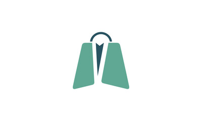 M Happy Store Logo. M Shopping Bag and Smile with Minimalist Style Letter M. Happy Shop Logo, Icon, Symbol, Vector, Design Inspiration 
